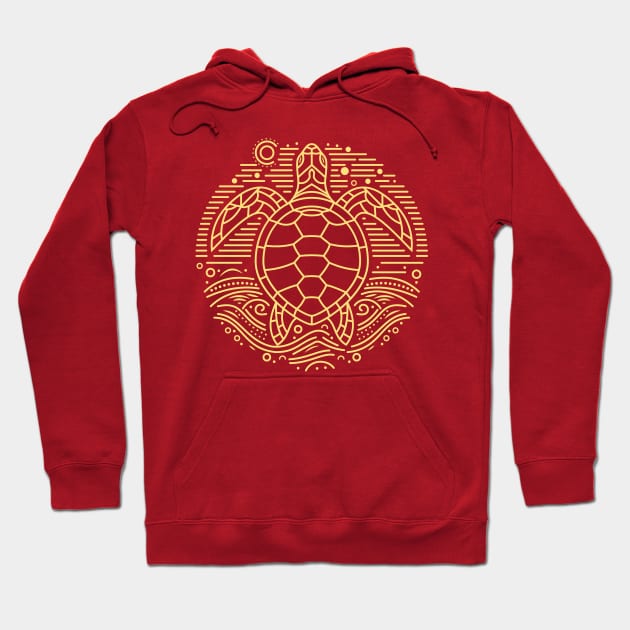 Ocean Day Sea Turtle Hoodie by ElusiveIntro